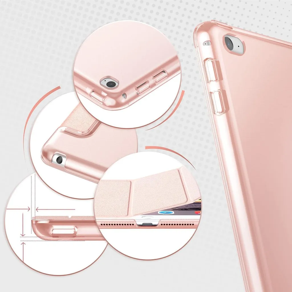 Coque iPad Air 2 Rose Or pour Travail et Loisirs - Support Multi-Angle - 7