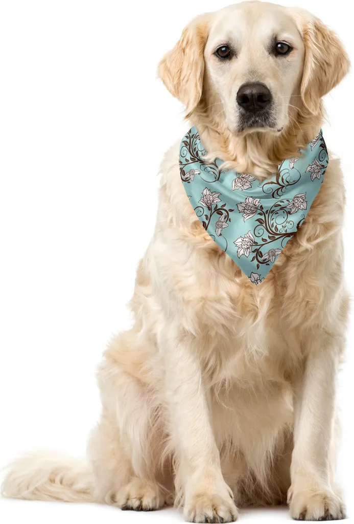 Foulard Cane Regale ABAKUHAUS Vintage Seafoam 55x55cm Elegante