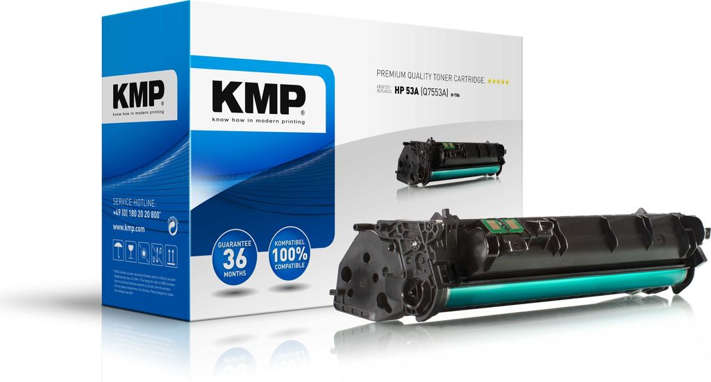 KMP H-T86 - Schwarz - kompatibel - Tonerpatrone (Alternative zu: HP 53A)