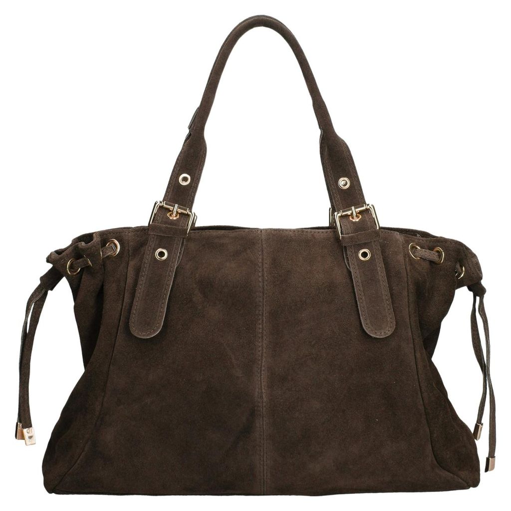 Borsa a mano donna pelle scamosciata  Italy Chiusura zip Immagine del prodotto 