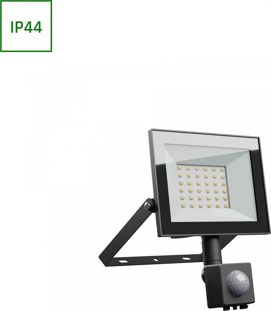 Projecteur LED 30W NOCTIS LUX 4 Blanc Neutre avec Détecteur PIR Noir