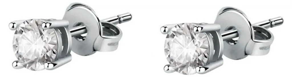 Boucles d'oreilles en acier avec cristal LPS01AYQ127 - Design intemporel