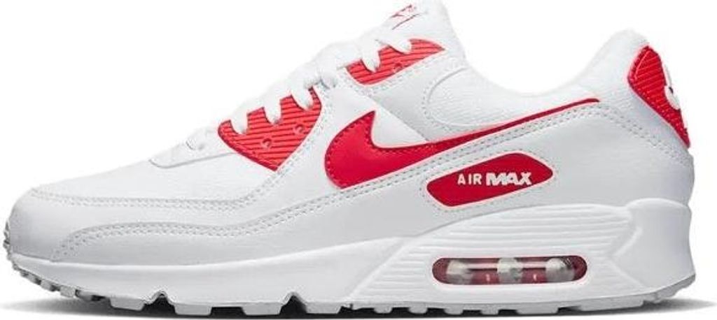 Nike Air Max 90 Weiß/Rot - Männer Sneaker - DX8966-100 nike air max 90 männer, billige nike air max, nike air max männer, nike schuhe männer, ...