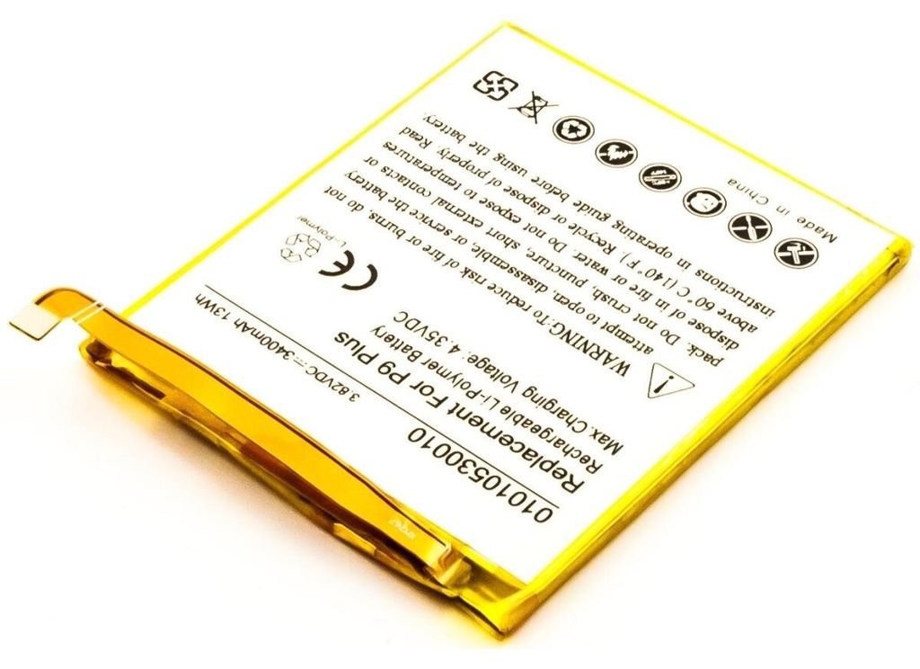 Akku für Huawei HB376883ECW Li-Pol 3,82 Volt 3400 mAh weiß. Produktbild 