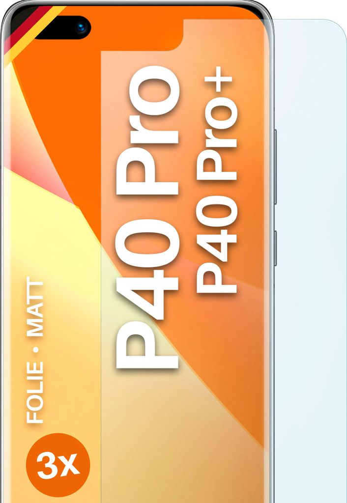moex 3x Schutzfolie kompatibel mit Huawei P40 Pro / P40 Pro Plus - Displayschutzfolie Anti Reflex Folie, Matt
