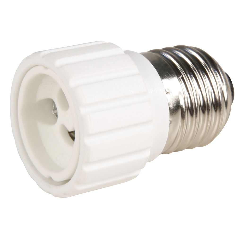 3720 Adapter von E27 auf Sockel GU10 Porzellan 230 Volt