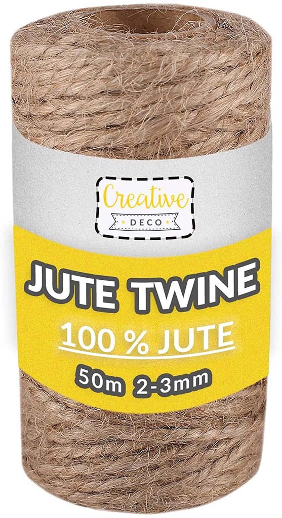 Creative Deco 50m Juteschnur Natur Braun | 164 Fuß | 2-3 mm Produktbild 