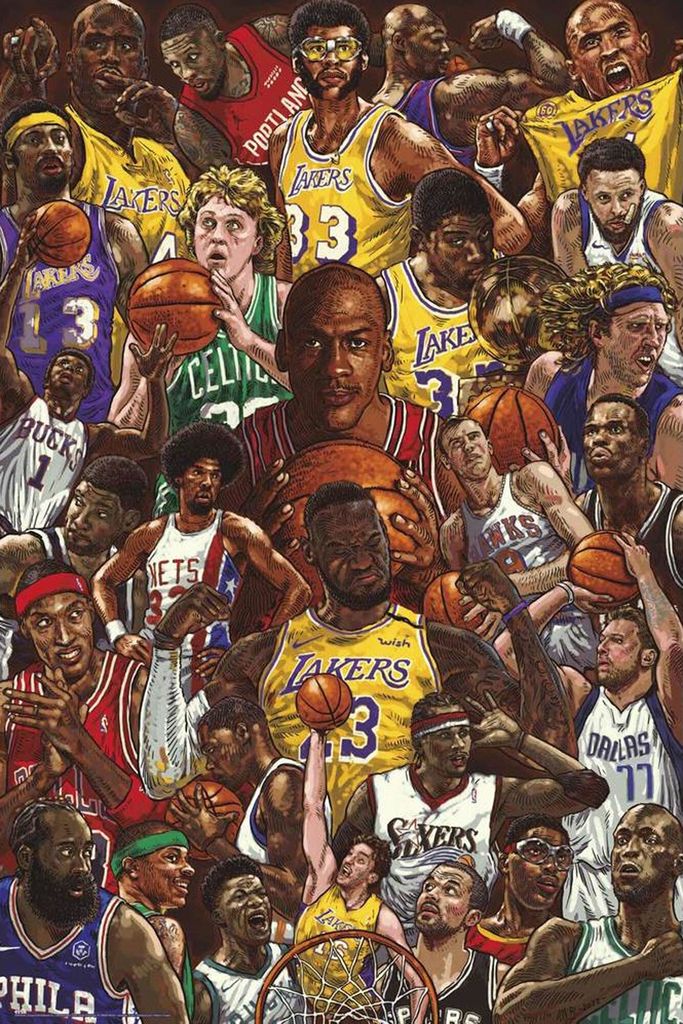 Original Empireposter Wandposter Basketball Superstars Motiv 61x91,5 cm