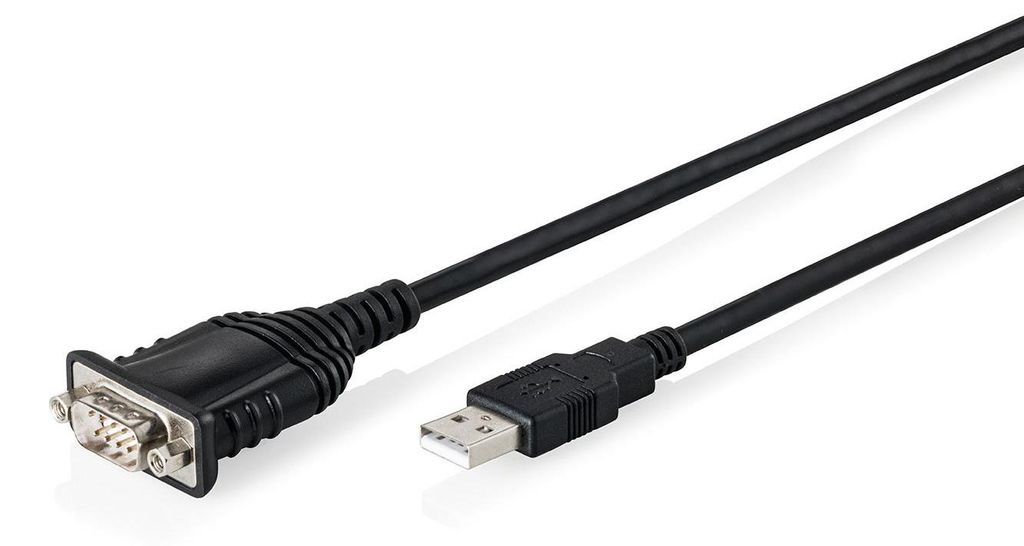 Digitus USB 2.0 auf RS232 Adapterkabel, 1,8 m, integrierter Produktbild 