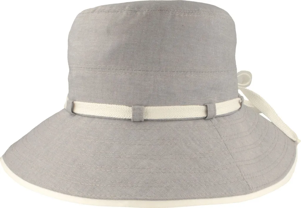 Chapeau flapper Hut-Breiter en tissu marine avec haute protection UV 80