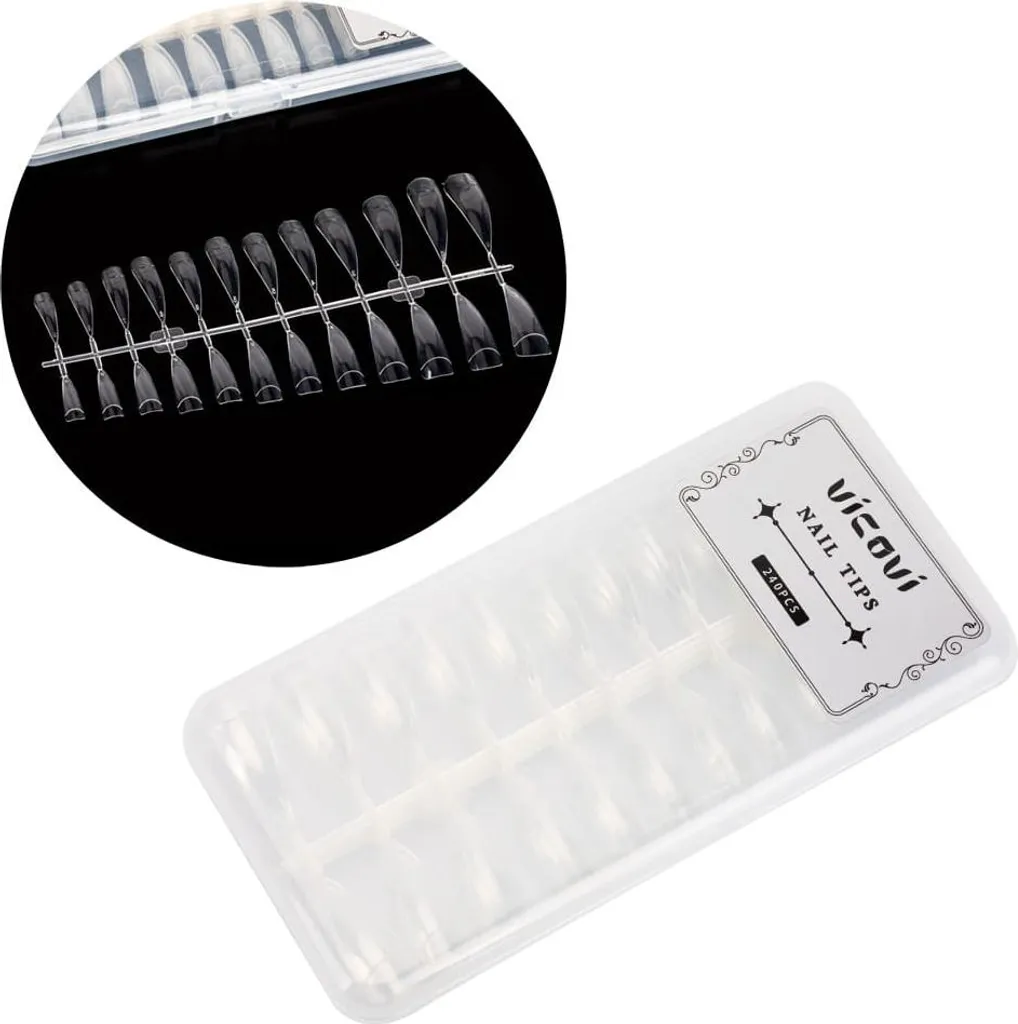 Pointes de poche claires et transparentes Modèle PH-27 - Lot de 240 pièces