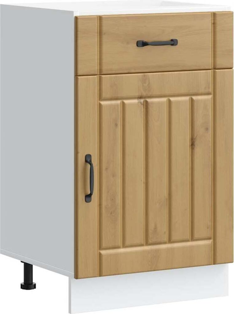 vidaXL Küchen-Unterschrank Lucca Artisan-Eiche Holzwerkstoff