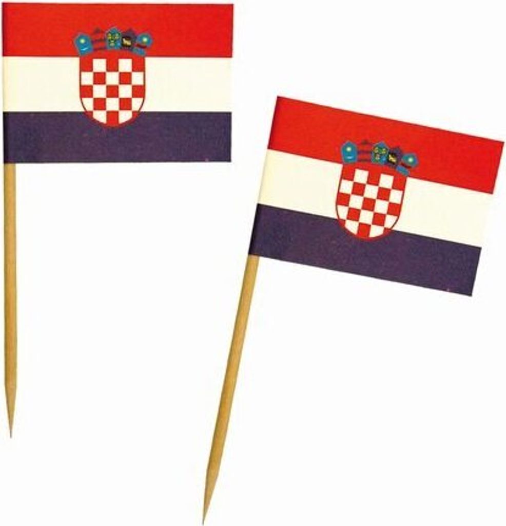 500x Fahnenpicker "Kroatien" 6.8cm Produktbild 