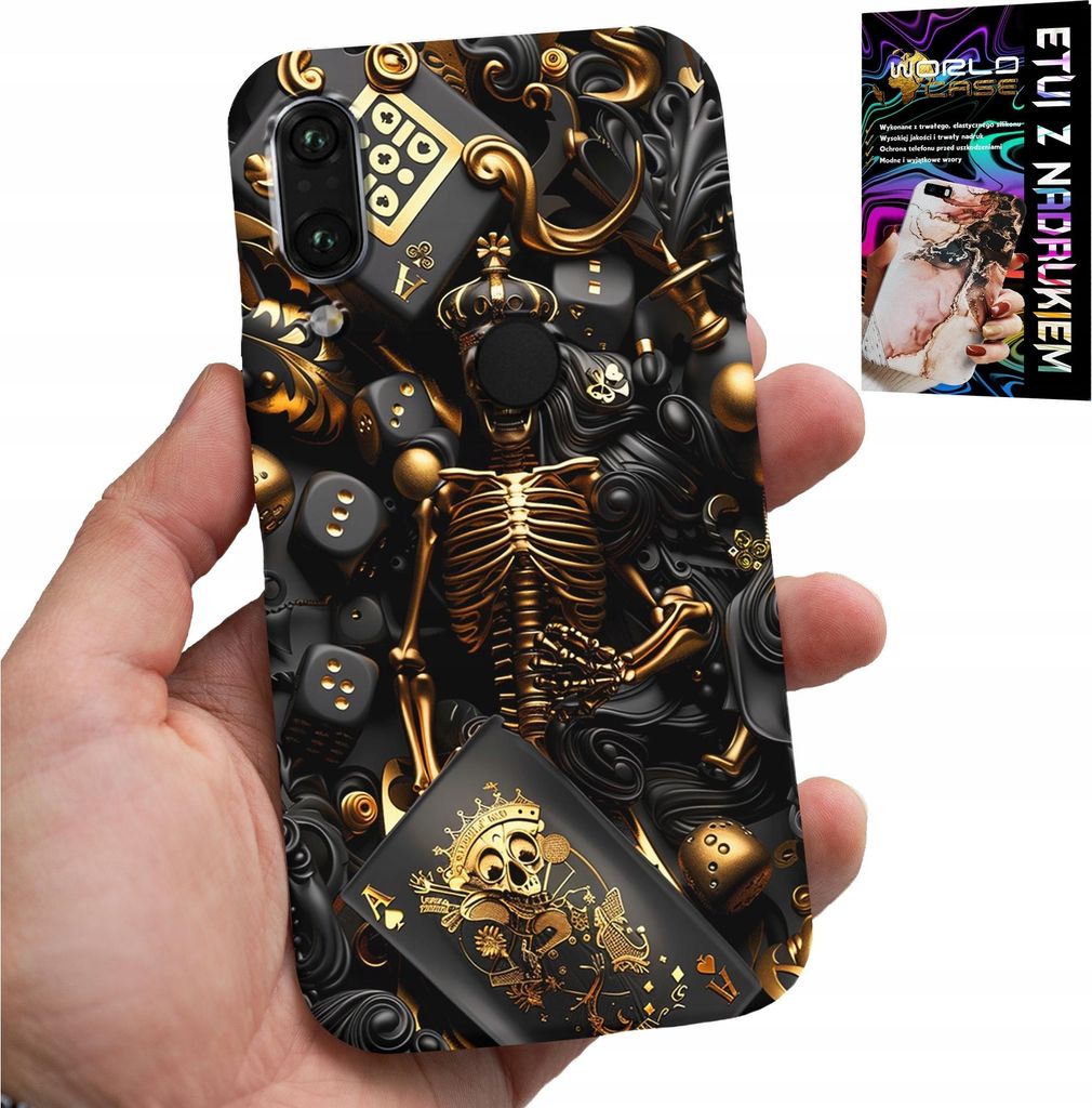 Fall Für Xiaomi Note 7 - König Der Poker Würfel Ass Designs Für Männer + Glas