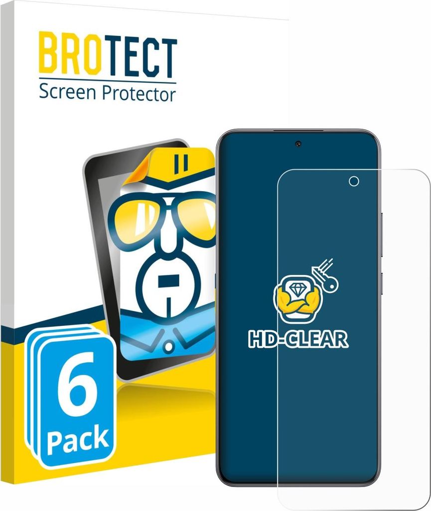 6x Für Oppo F29 Pro Schutzfolie BROTECT Displayschutz Display Schutz Folie Klar Transparent