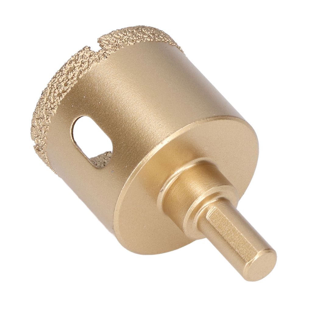 Diamant-Lochsäge aus Kohlenstoffstahl, Fliesenbohrer für Porzellan und Glas, dreieckiger Schaft, 42 mm