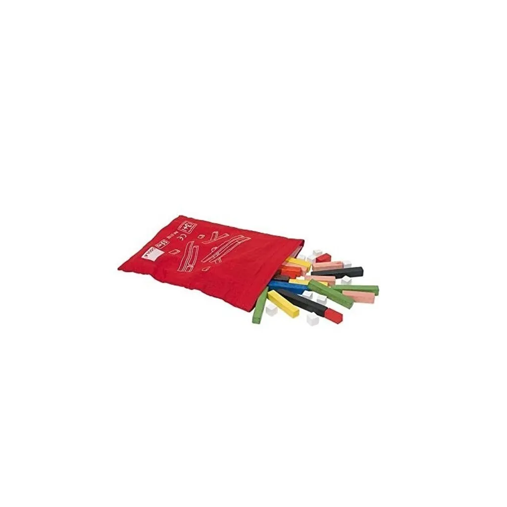 Règles Goula 10x10 en bois robuste avec sachet de rangement souple