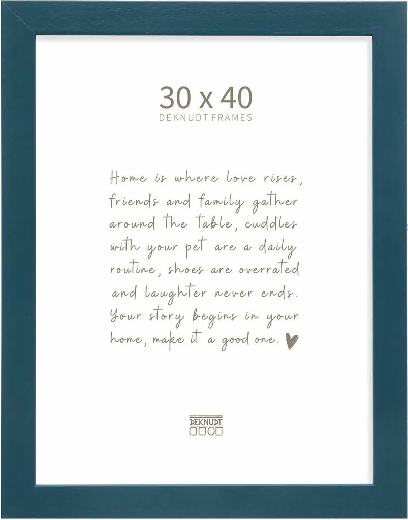 Cornice Professionale Deknudt S226K6 30x40 Legno Blu per Fotografi