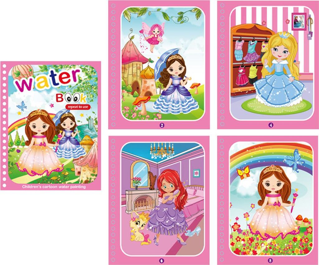 Kinder Malpuzzle Wassermalbuch Zauberbuch Ruhiges Buch Baby Graffiti Malbuch Buch Klares Wasser Bilderalbum Spielzeug