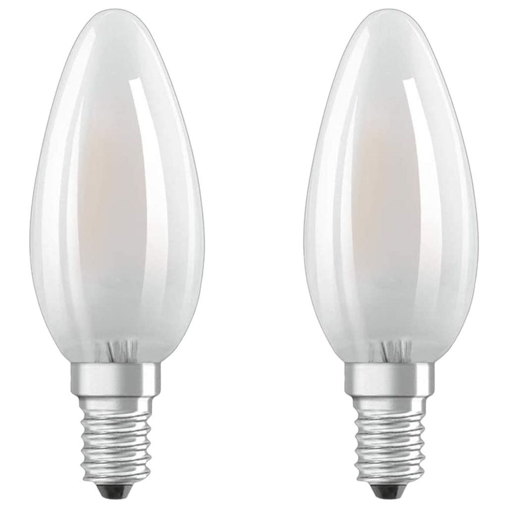 Scatola OSRAM con 2 lampade LED Flame in vetro smerigliato Immagine del prodotto 