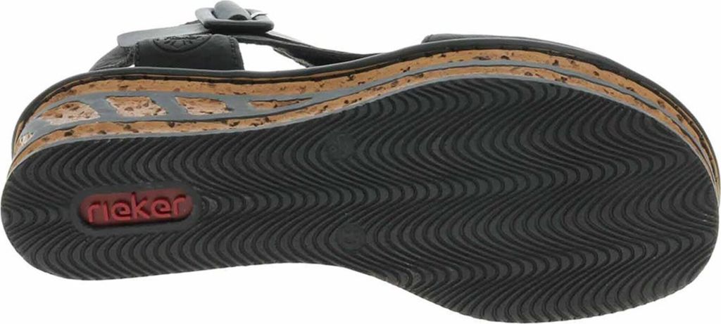 Rieker Damen Keilsandalette schwarz Produktbild 16