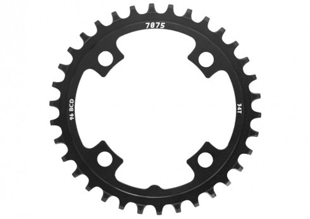 SunRace Kettenblatt CRMX0W Narrow Wide, 36Z schwarz, Ø = 96mm, 11-fach