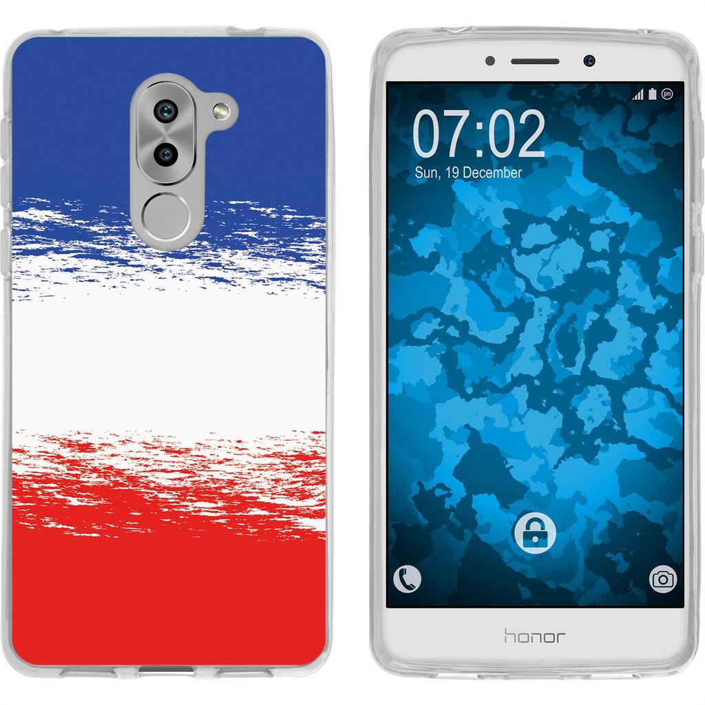 PhoneNatic Case kompatibel mit Huawei Honor 6x Silikon-Hülle WM France M5