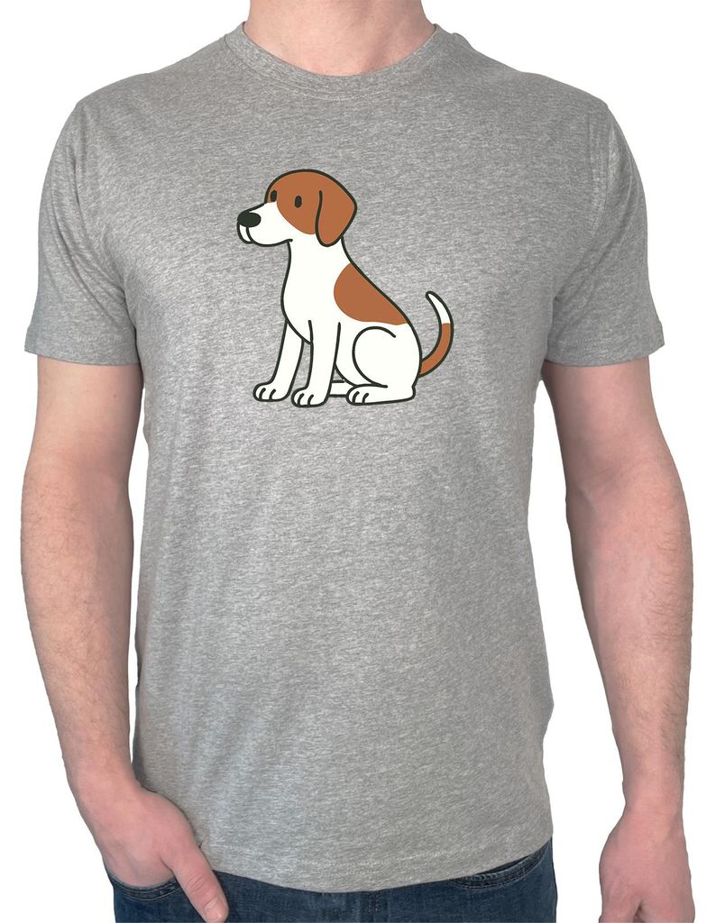Huuraa Herren T-Shirt Pointer Comic Pointy L Sport Grey Bio Baumwolle Fairtrade Herrenshirt Geschenkidee