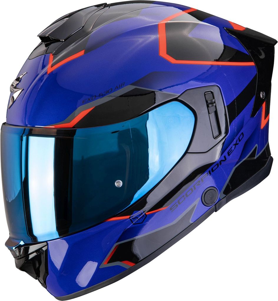 Scorpion Exo-530 Air Clip Helm, schwarz/rot/blau, XL (61/62)