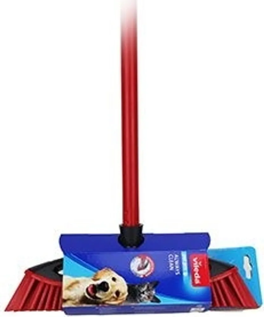 Vileda Pet Pro ALWAYS CLEAN Scopa in Gomma Rossa - Addio Peli di Animali