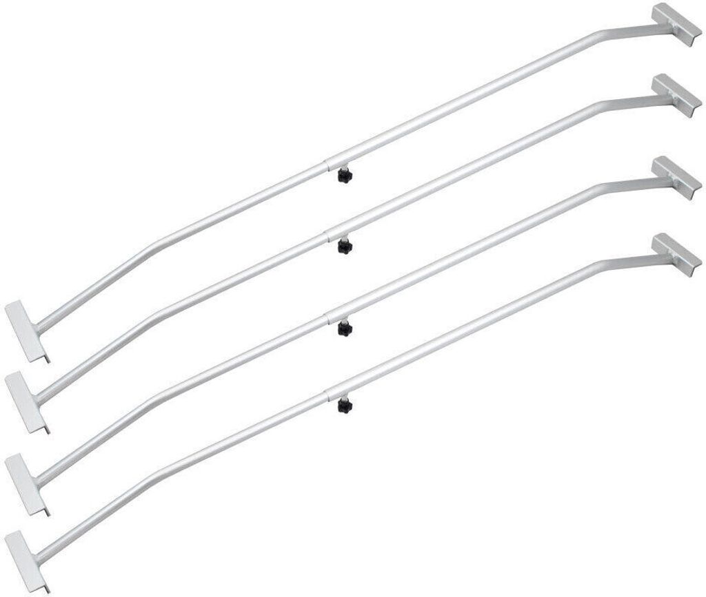 Bituxx 4er Set Anhänger Flachplanenbügel 140 - 210 cm Produktbild 