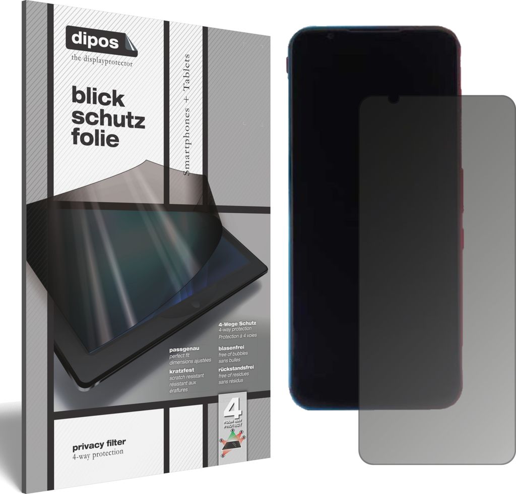 Blickschutzfolie für nubia Red Magic 5G matt Schutzfolie Folie Display Schutz dipos
