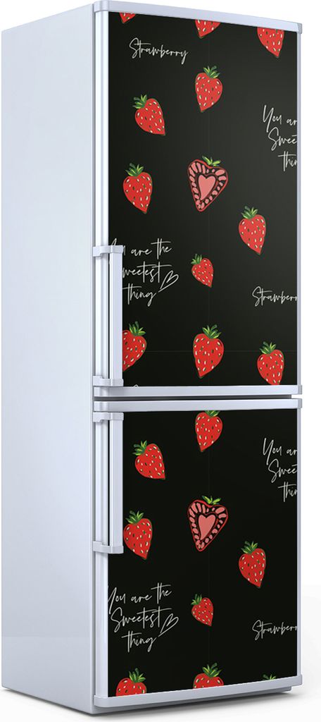 Magnete Dekorative - 70 cm x 190 cm - Küche - Magnetmatte Kühlschrankmagnete - Süße Erdbeere