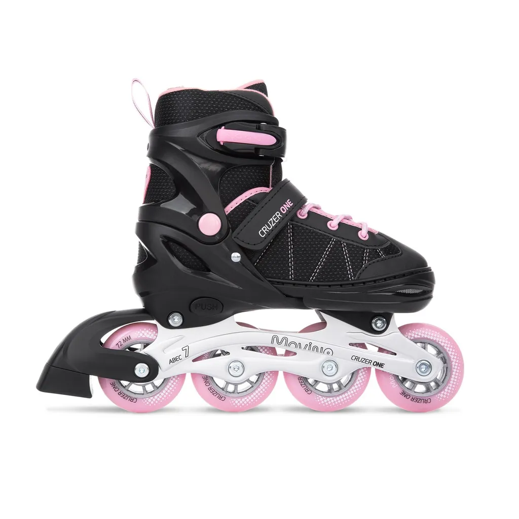 Roller en ligne enfant Movino Cruzer One Rose - Patins à roues alignées