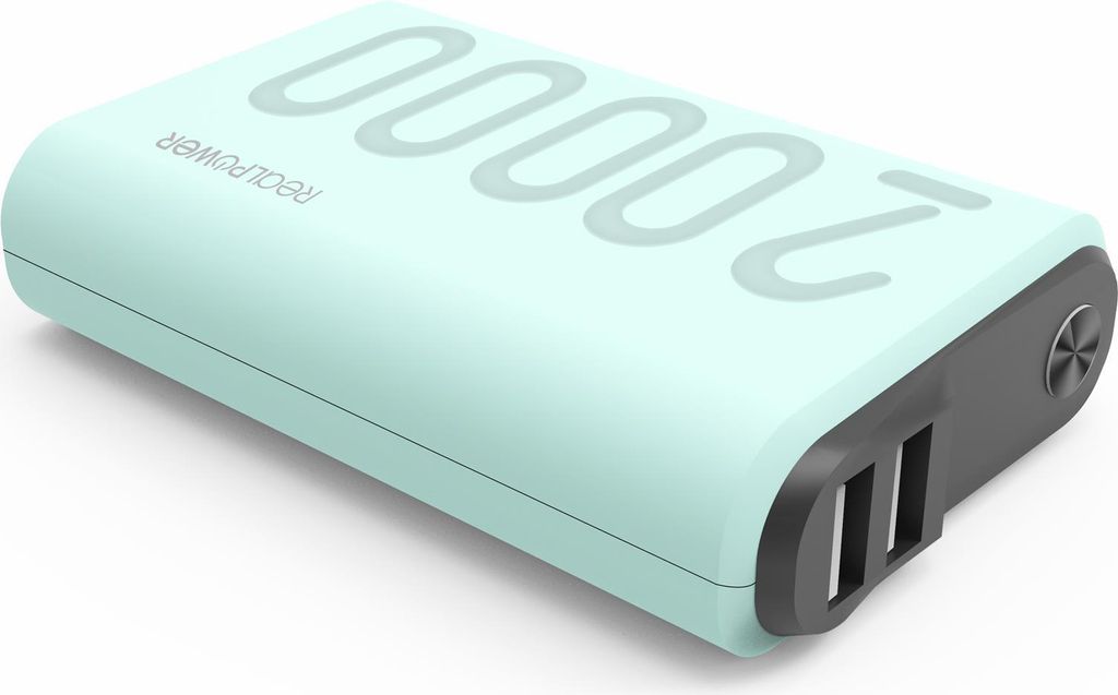 REALPOWER Powerbank RealPower PB-20000 PD light blue Produktbild 