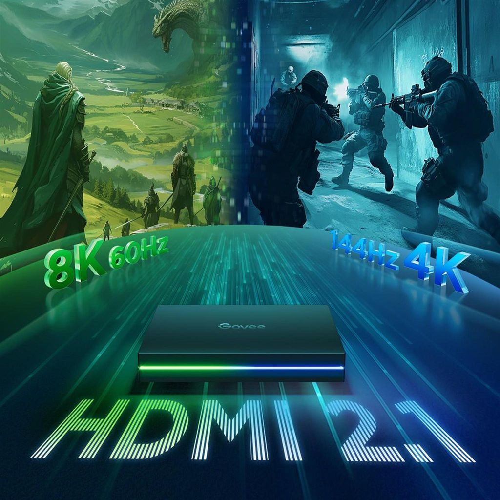 Govee AI Sync Box 2 Smart TV RGBICW Hintergrundbeleuchtung 55-65