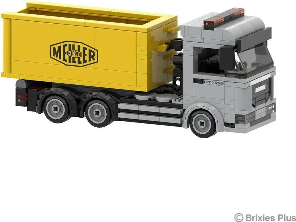 BRIXIES Plus MAN Abrollkipper camion Meiller en mini briques - 4