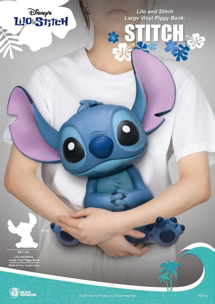 Tirelire Disney Stitch 40 cm pour Enfant - Cadeau Déco Lilo et Stitch