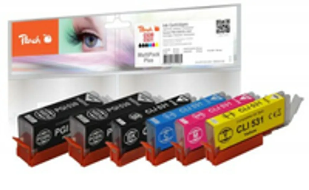 Set Cartucce Peach PI100-504 per Canon Pixma TS8750 TS8751