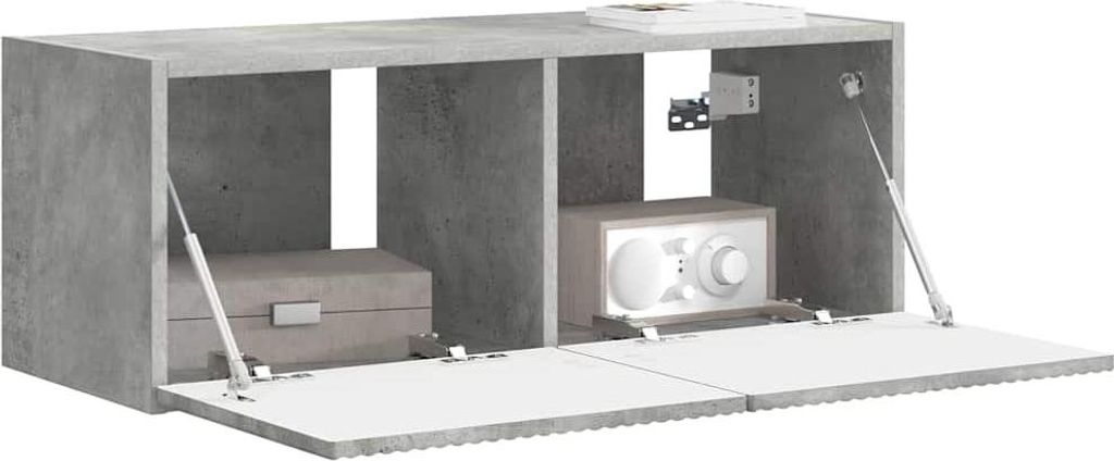"Winter Sale" TV-Wandschrank Beton 60 x 31 x 29,5cm Holzwerkstoff - clorisNeu479595 - TV-Schränke