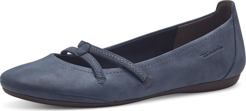 Tamaris Damskie klasyczne baleriny 1-22110-42 niebieski Zdjęcie produktu 