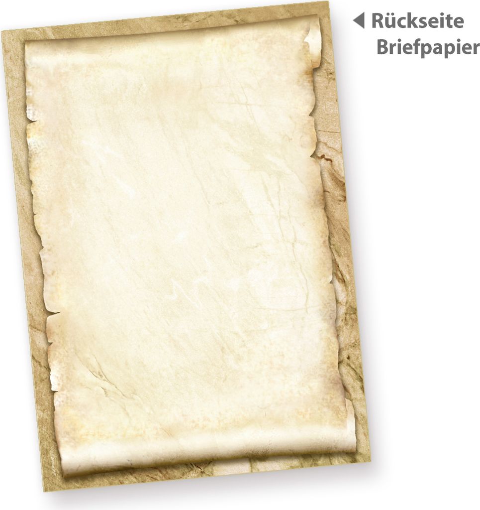 ROTE ROSE Briefpapier-Set (25 Sets) A4 Papier beidseitig Produktbild 3