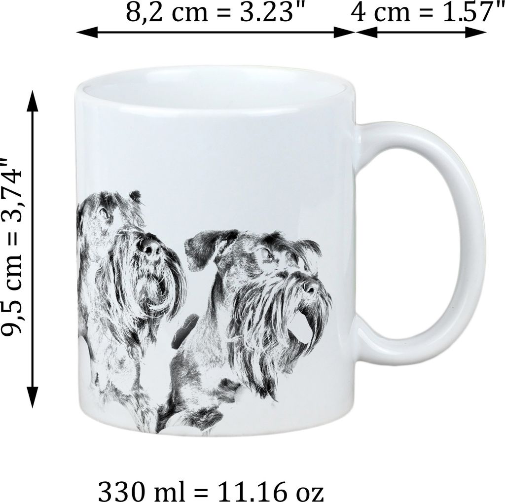Tschechischer Terrier, Böhmischer Terrier, Český Teriér - Tasse mit Hund, fröhliche Tasse für Hundeliebhaber, personalisiertes Geschenk der M...