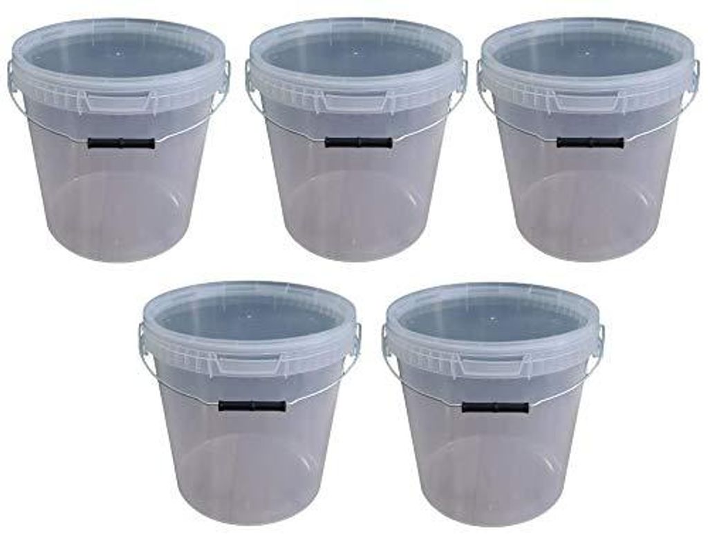 SILPLAST Eimer mit Deckel 20L x 5 Kunststoffeimer 20 Liter Produktbild 