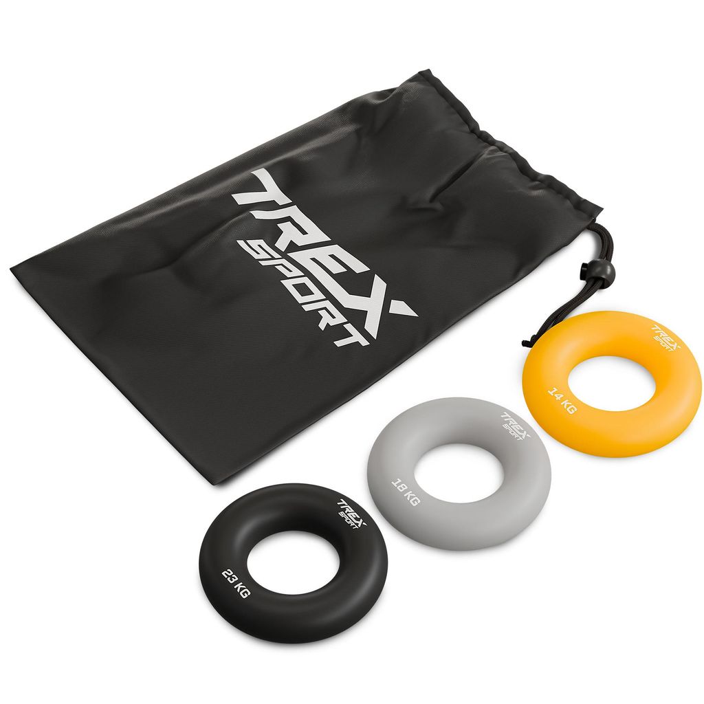 TREX SPORT Silikon Handtrainer Fingertrainer Set TX-003HSC Produktbild 