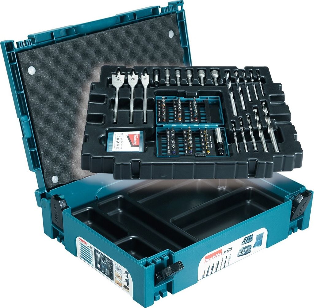 Makita Bohrer-Bit-Set 66-tlg Steckschlüssel Metall Holz Produktbild 5
