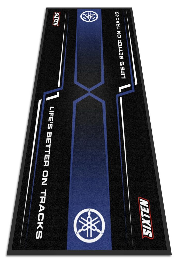SIXTEN Alfombra para motocicletas Yamaha Racing, 95x240 cm Imagen del producto 