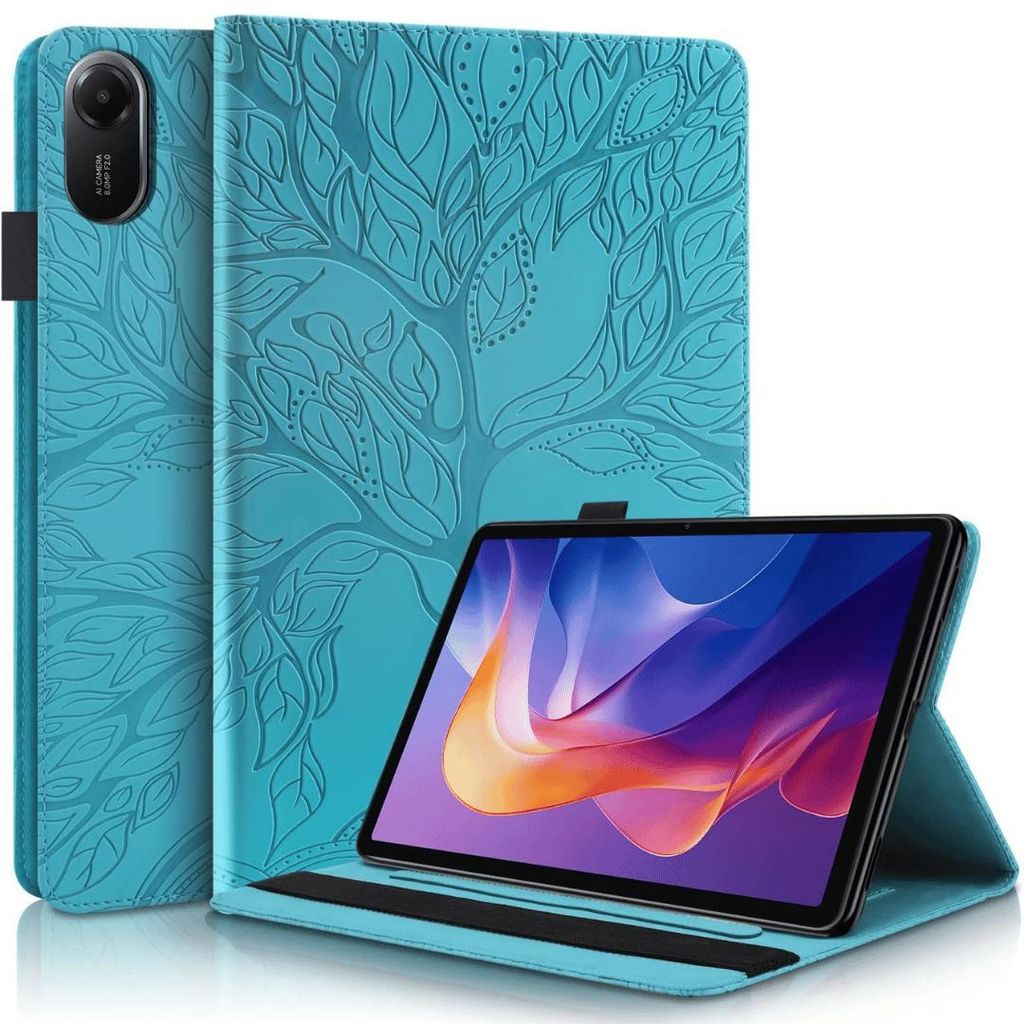 Klapphülle für Xiaomi Redmi Pad 2 mit 9H Schutzglas Panzerfolie Etui Tasche Case