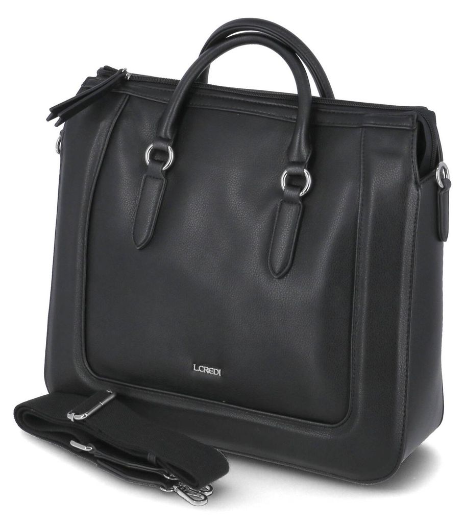 L.Credi Handtasche LEMONIE Taschen Kunstleder Schwarz-