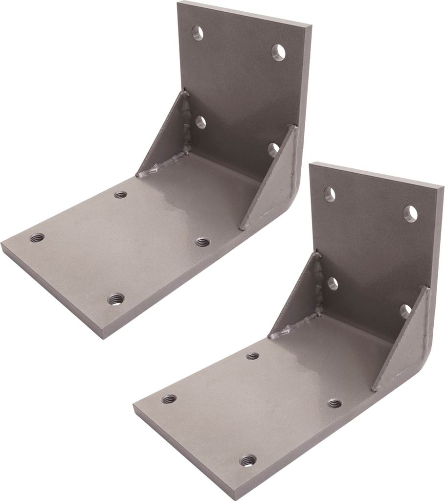 2er-Set Deckenadapter für Kassetten-Markise T122 T123, Deckenmontage Halterung Adapter grau